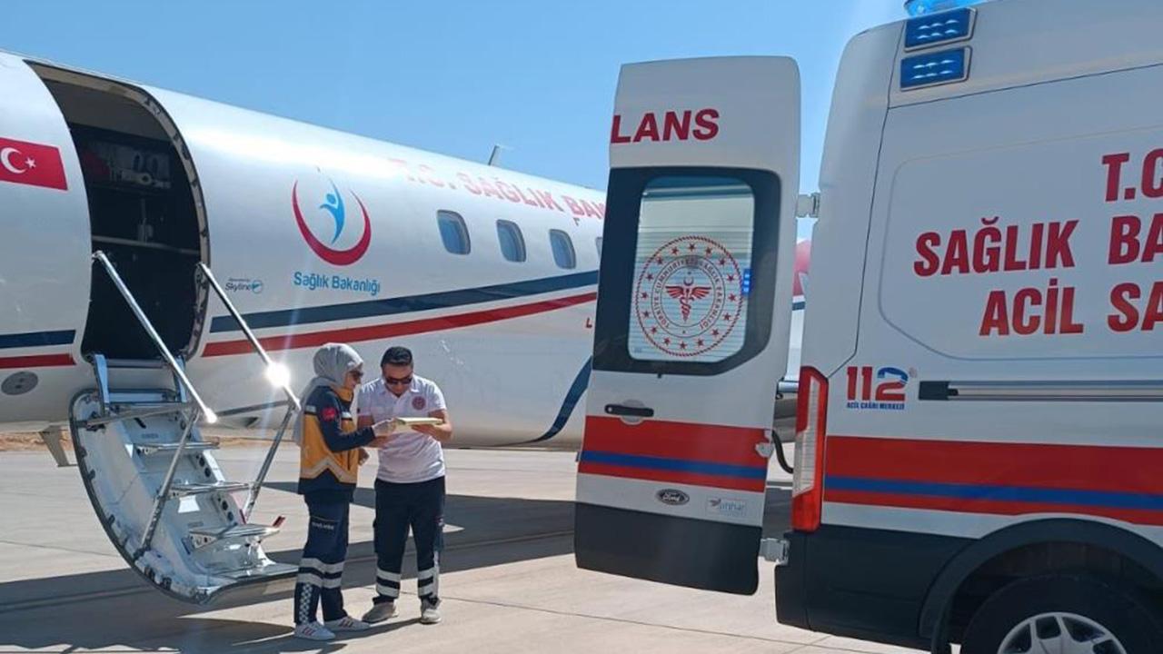 Ambulans uçak 3 günlük Gülistan bebek için havalandı